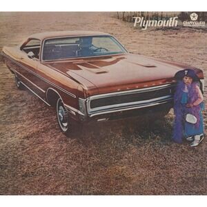 1970 Model Plymouth Sport Fury 1969 Vintage Print Ad Classic‎ Mopar Muscle Decor